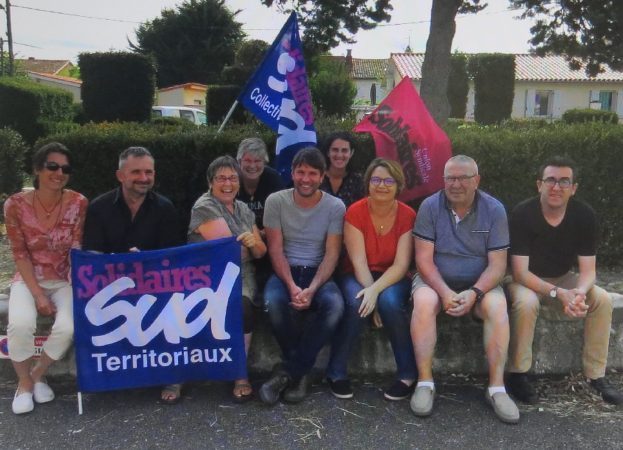 Des membres du syndicat Sud de Rieux