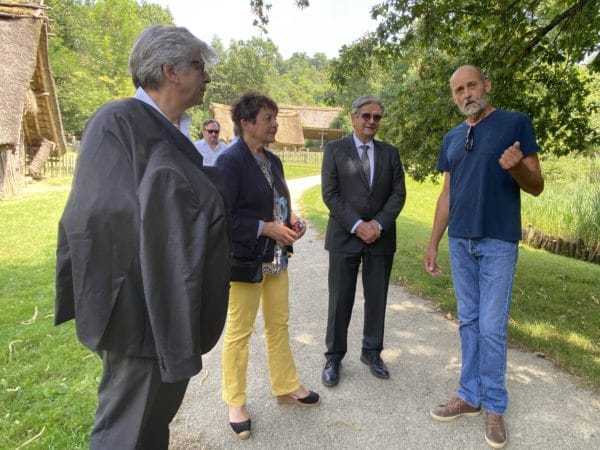 Georges Méric en visite dans le volvestre