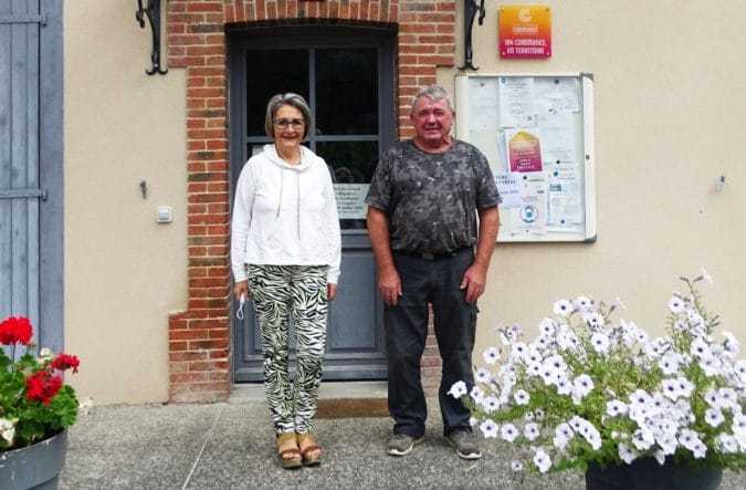 Nadine Touzanne et Jean Claude Rimalho, conseillers municipaux à Larroque.